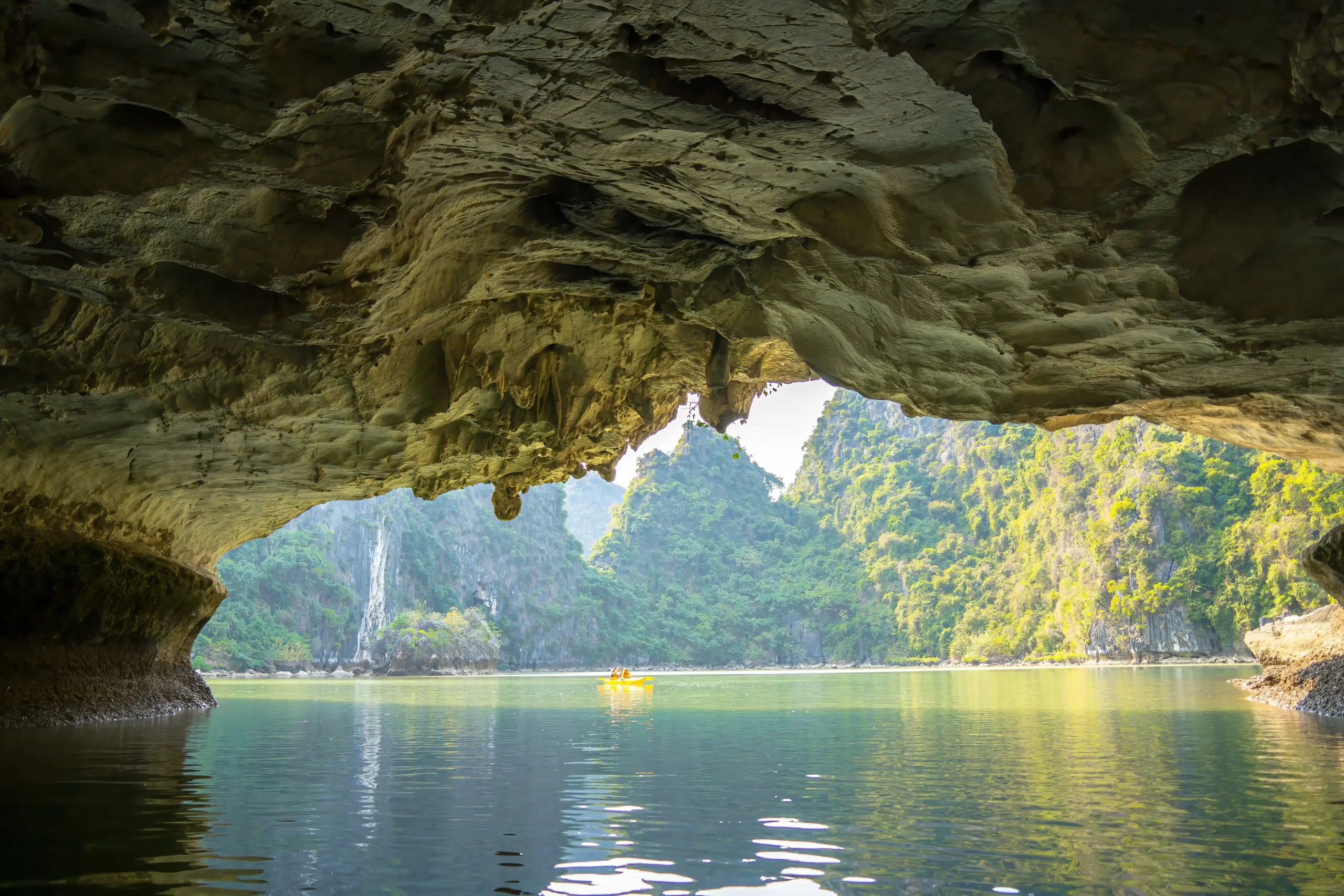 Kayaking-Through-Cave